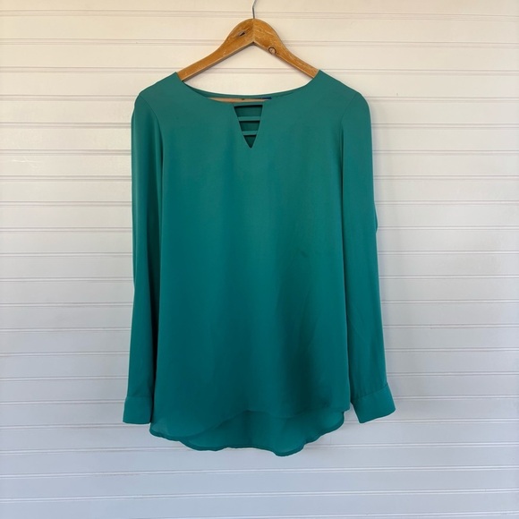 Apt 9 Chiffon long sleeved dressy blouse Size L - Picture 5 of 8